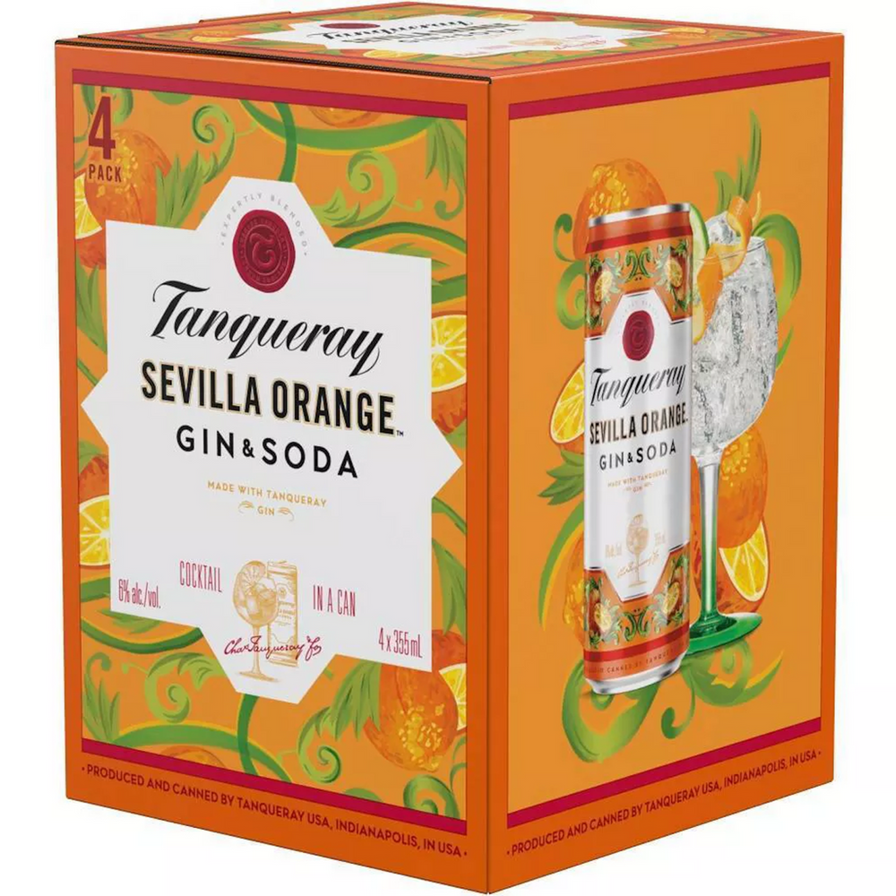 Tanqueray Sevilla Orange Gin & Soda  Cans